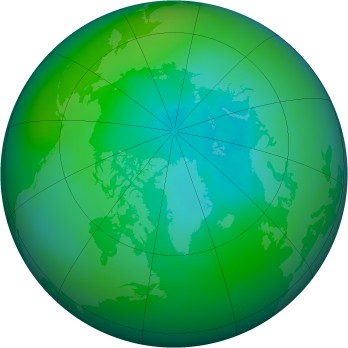 Arctic ozone map for 1981-09